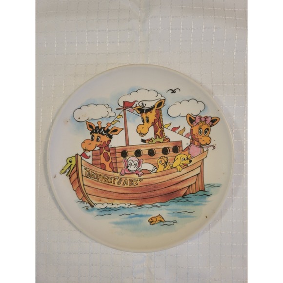 Toys R Us Other - Vintage Toys R Us Geoffrey's Ark Melmac‎ Plate Boonton Molding Co 8202-8 Giraffe